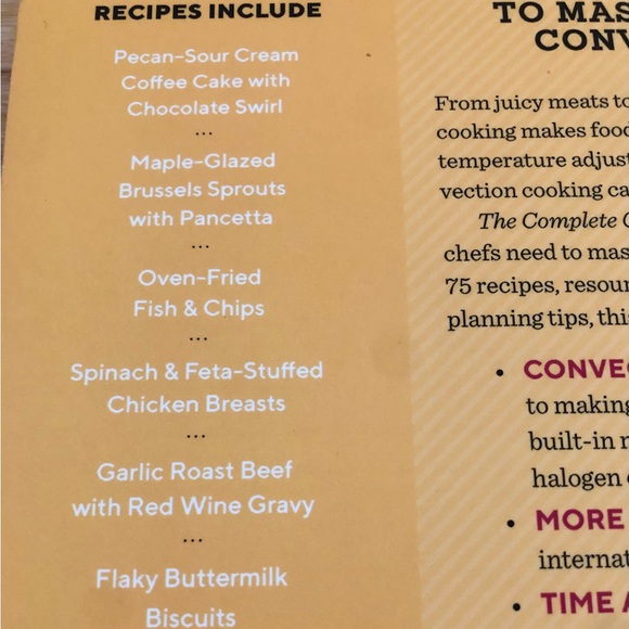 NEW The Complete Convection Oven Cookbook-More than 75 Essential Recipes - Picture 3 of 5